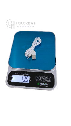 Kitchen scale, capacity 5kg, USB type-C